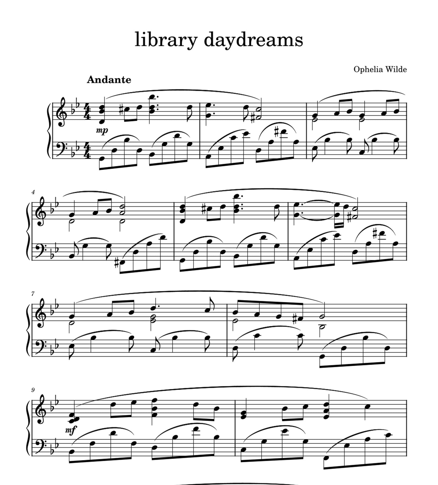 a concert for my soulmate - Complete Album Piano Sheet Music