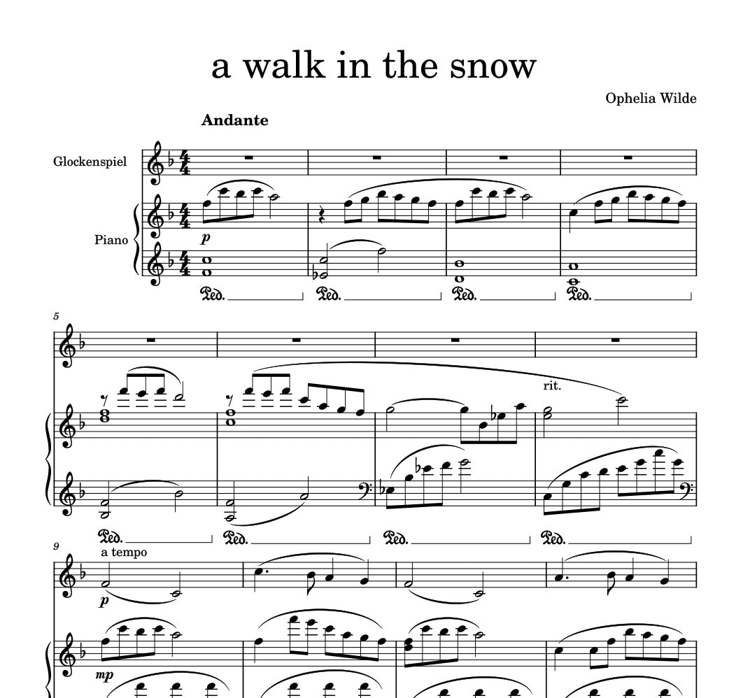 christmas at the cottage - Complete Album Piano Sheet Music