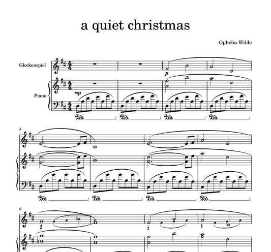a quiet christmas - Piano Sheet Music