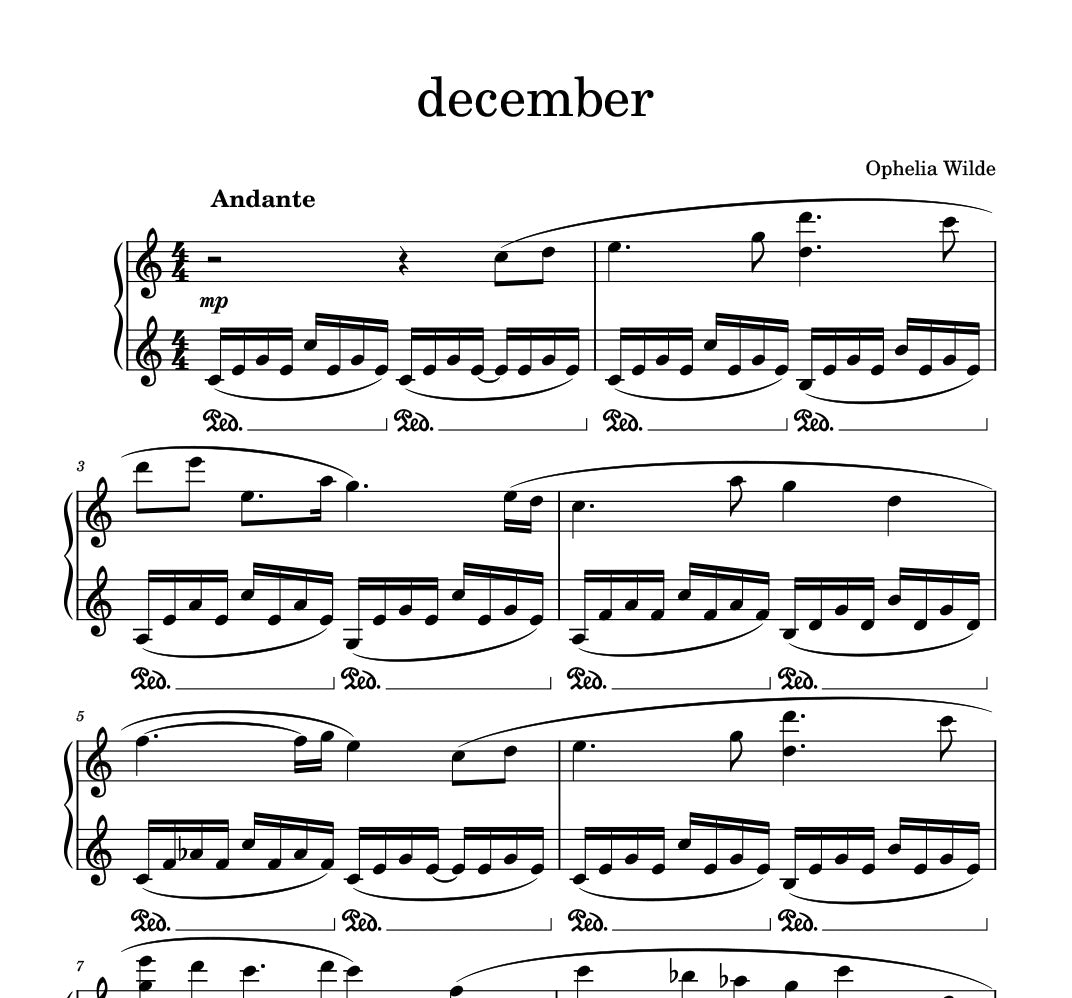 christmas at the cottage - Complete Album Piano Sheet Music