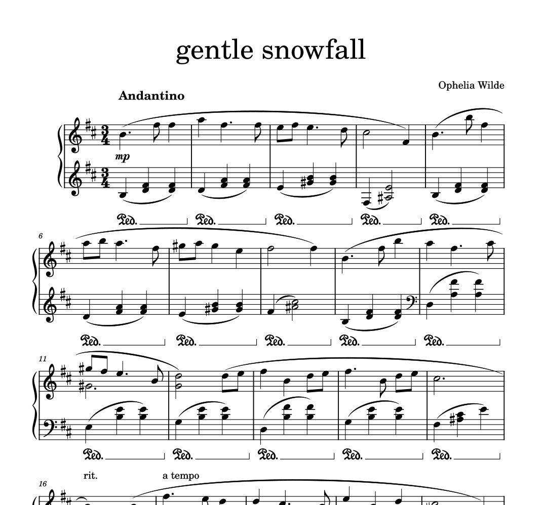 christmas at the cottage - Complete Album Piano Sheet Music