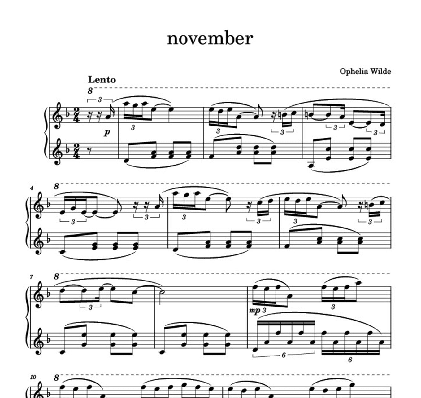 little stories - Piano Sheet Music