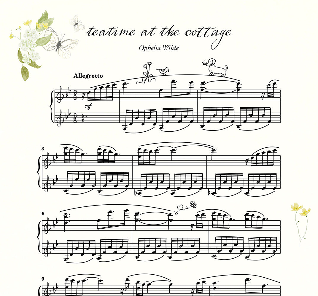 teatime at the cottage - Piano Sheet Music