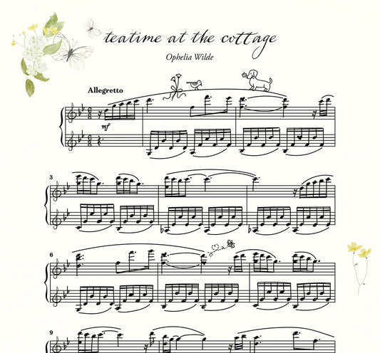 teatime at the cottage - Piano Sheet Music