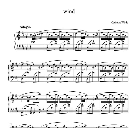 wind - Piano Sheet Music